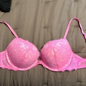 Victoria's Secret Pink Lace Bra with Underwire Support